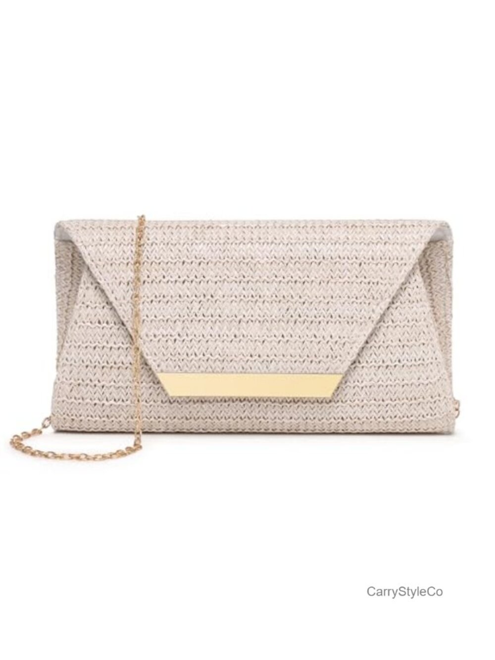 Patent Leather Clutch Evening Bag Wedding Purse Crossbody Chain Straw